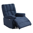 Ada Dual Motor Power Lift Recliner With USB Port Fabric Upholstered Blue