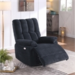 Ada Dual Motor Power Lift Recliner With USB Port Fabric Upholstered Black