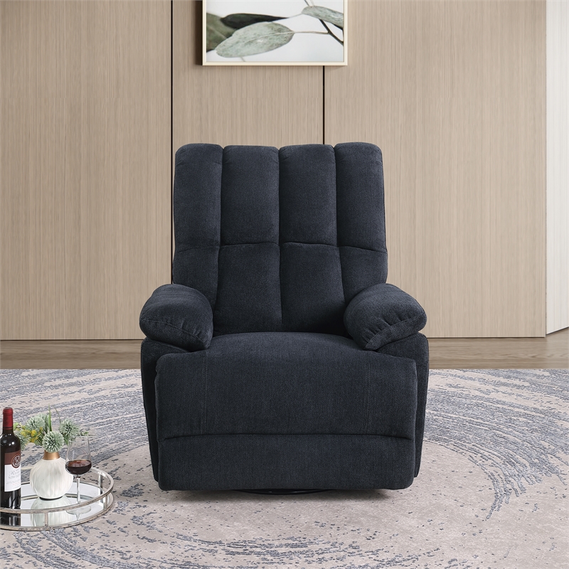 Ada Dual Motor Power Lift Recliner With USB Port Fabric Upholstered Black