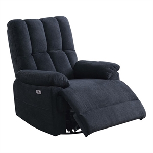 ada dual motor power lift recliner with usb port fabric upholstered black