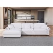 Oliver Modern Style Polyester Upholstered Large Sectional Sofa Couch White