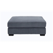 Jane Polyester Upholstered Sectional Comfy Sofa With Ottoman Dark Gray