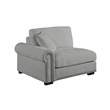 Oliver Polyester Sectional Sofa Couch with Ottoman & Cup holder & Charger Gray