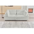 Sally Corduroy Polyester Upholstered Modular Sectional Sofa Loveseat Light Gray