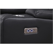 Bonnie Faux Leather Electric Recliner With Cup Holder & Speaker & USB Black