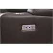 Bonnie Faux Leather Electric Recliner With Cup Holder & Speaker & USB Brown