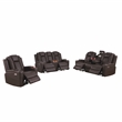 Bonnie Faux Leather Electric Recliner With Cup Holder & Speaker & USB Brown