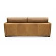 Hello Sofa Home Raffa 3-Seater Contemporary Top Grain Leather Sofa in Brown