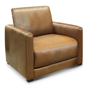 hello sofa home raffa contemporary top grain leather club armchair in brown