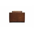 Hello Sofa Home Ramba Top Grain Leather Club Armchair with Deep Seat in Brown
