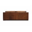 Hello Sofa Home Ramba 3-Seater Contemporary Top Grain Leather Sofa in Brown