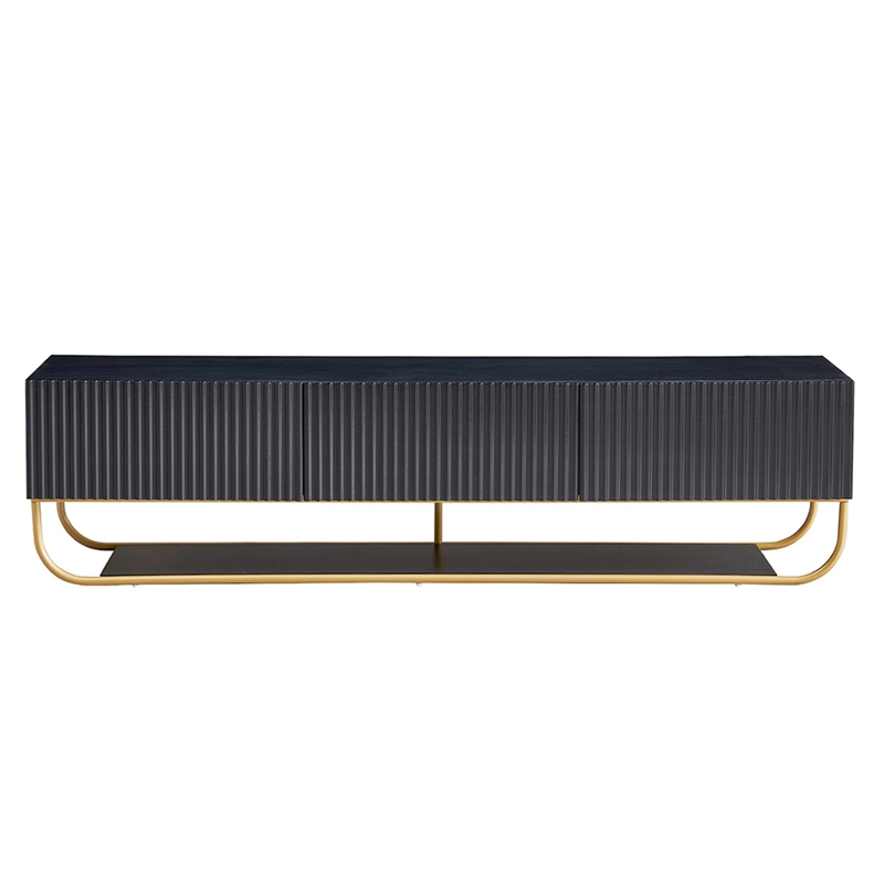 WPFurniture Glam Tv Stand in Black