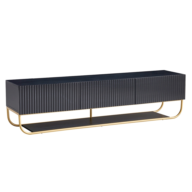 WPFurniture Glam Tv Stand in Black