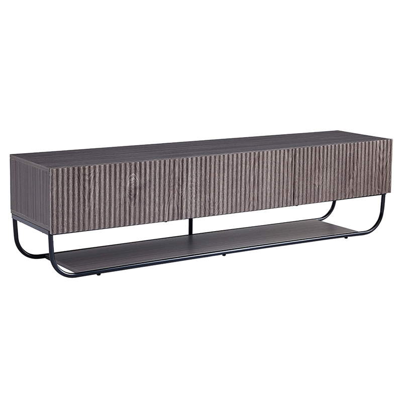 WPFurniture Glam Tv Stand in Gray