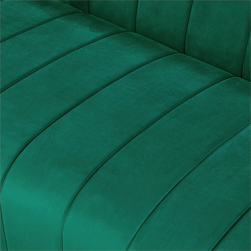 Foxy Velvet Sofa in Green