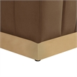 Foxy Velvet Sofa in Dark Brown