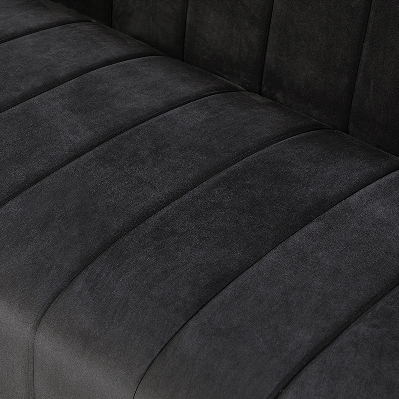 Foxy Velvet Sofa in Espresso