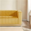 Foxy Velvet Sofa in Mustard Yellow