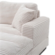 Scarlet Velvet Corduroy Sofa in Cream