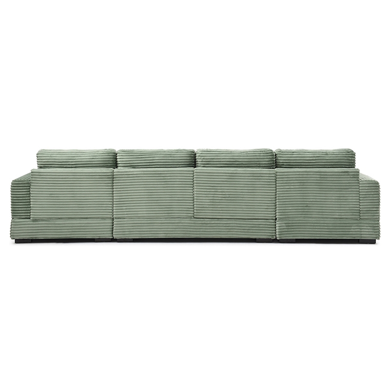 Scarlet Velvet Corduroy Sofa in Green