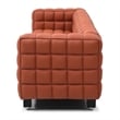 Emma Luxurious Faux Leather Sofa in Cognac