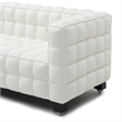 Emma Luxurious Faux Leather Sofa in Cream
