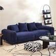 Emery Velvet Corduroy Sofa in Blue