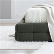 Electra Queen Size Fabric Upholstered Bed Frame in Green