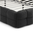 Electra King Size Fabric Upholstered Bed Frame in Black