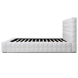 Livia King Size Faux Leather Upholstered Bed Fram in White