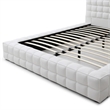 Livia King Size Faux Leather Upholstered Bed Fram in White