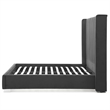Jeffrey King Size Velvet Upholstered Bed Frame in Black