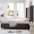 Jeffrey King Size Velvet Upholstered Bed Frame in Black