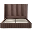 Jeffrey King Size Velvet Upholstered Bed Frame in Black