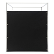 Jeffrey Canopy Velvet Upholstered Queen Bed Frame In Cream