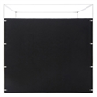 Jeffrey Canopy Velvet Upholstered King Bed Frame In Black