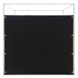 Jeffrey Canopy Velvet Upholstered King Bed Frame In Camel