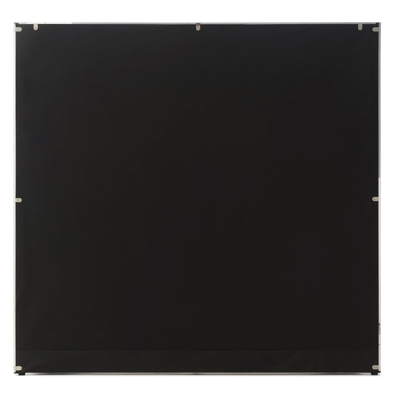 Rollie Vegan Leather Upholstered Queen Bed Frame In Black