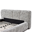 Sienna Upholstered Platform Queen Bed Low Profile with Padded Headboard