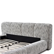 Sienna Upholstered Platform King Bed Low Profile with Padded Headboard