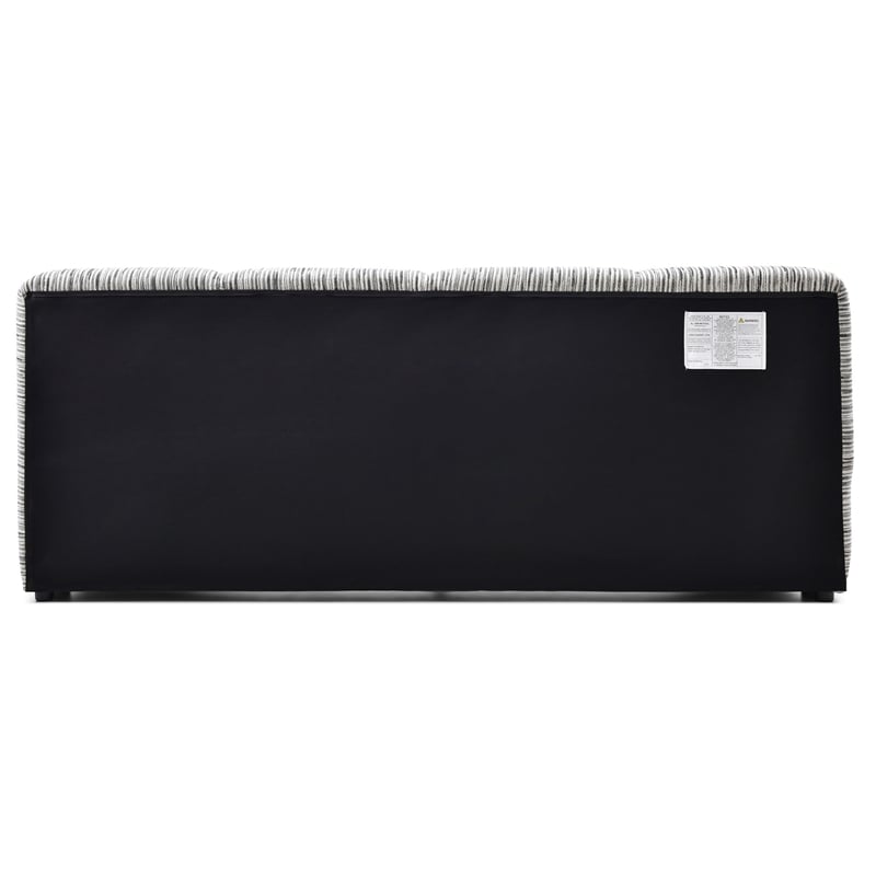 Sienna Upholstered Platform King Bed Low Profile with Padded Headboard