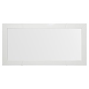 Modrest Chrysler 24x47&quot Rectangular Modern MDF Wood Mirror in White