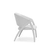 Modrest Rabia Modern Faux Leather Upholstered Accent Chair in White