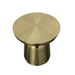 Modrest Peter Mushroom Shaped Aluminum End Table in Glam Gold Finish