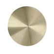Modrest Peter Mushroom Shaped Aluminum End Table in Glam Gold Finish