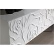 Modrest Gwen Modern MDF Wood & Stainless Steel Buffet in High Gloss White
