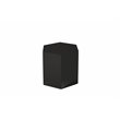 Modrest Newmont Hexagonal Medium MDF Wood End Table in Black High Gloss