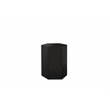 Modrest Newmont Hexagonal Large MDF Wood Veneer End Table in Black High Gloss