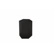 Modrest Newmont Hexagonal Large MDF Wood Veneer End Table in Black High Gloss