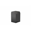 Modrest Newmont Hexagonal Medium MDF Wood Veneer End Table in Gray High Gloss